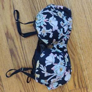 Victoria’s Secret Dream Angels Floral Embroidered Lace Double Lined Demi Bra 34D